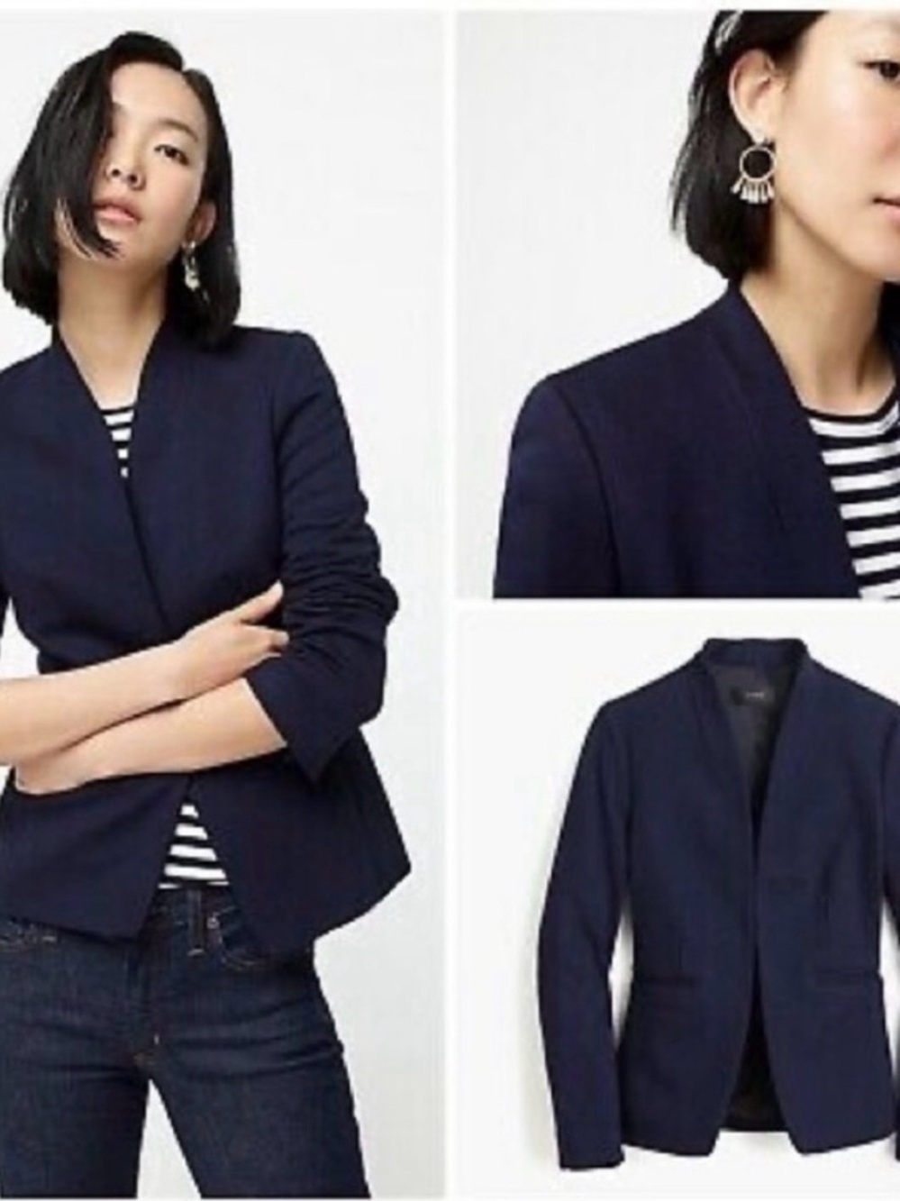 NWT Jcrew Navy Going-out blazer in stretch twill